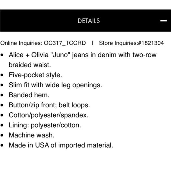 Alice Olivia High Rise Juno pant US 25 can fit US Small 26/27 - Picture 4 of 13